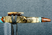 Buckeye Burl Native American Flute, Minor, High D-5, #P16Ga (12)